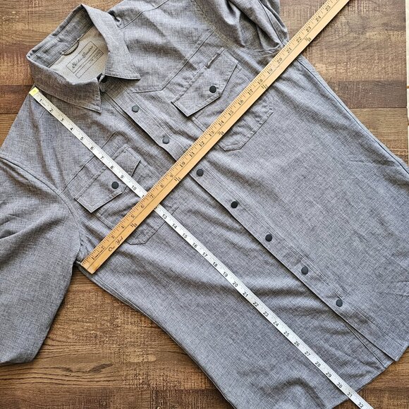 LIKE NEW! Eddie Bauer Front Range Button Up Chambray Classic Fit Shirt, Tall/TM - Picture 1 of 9